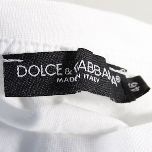 Dolce & Gabbana Men's White T-Shirt Size 46 - Picture 6 of 6